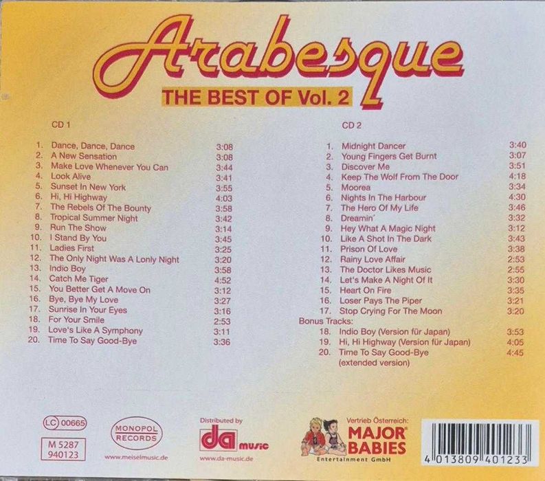 cd arabesque the best vol.II 2cd