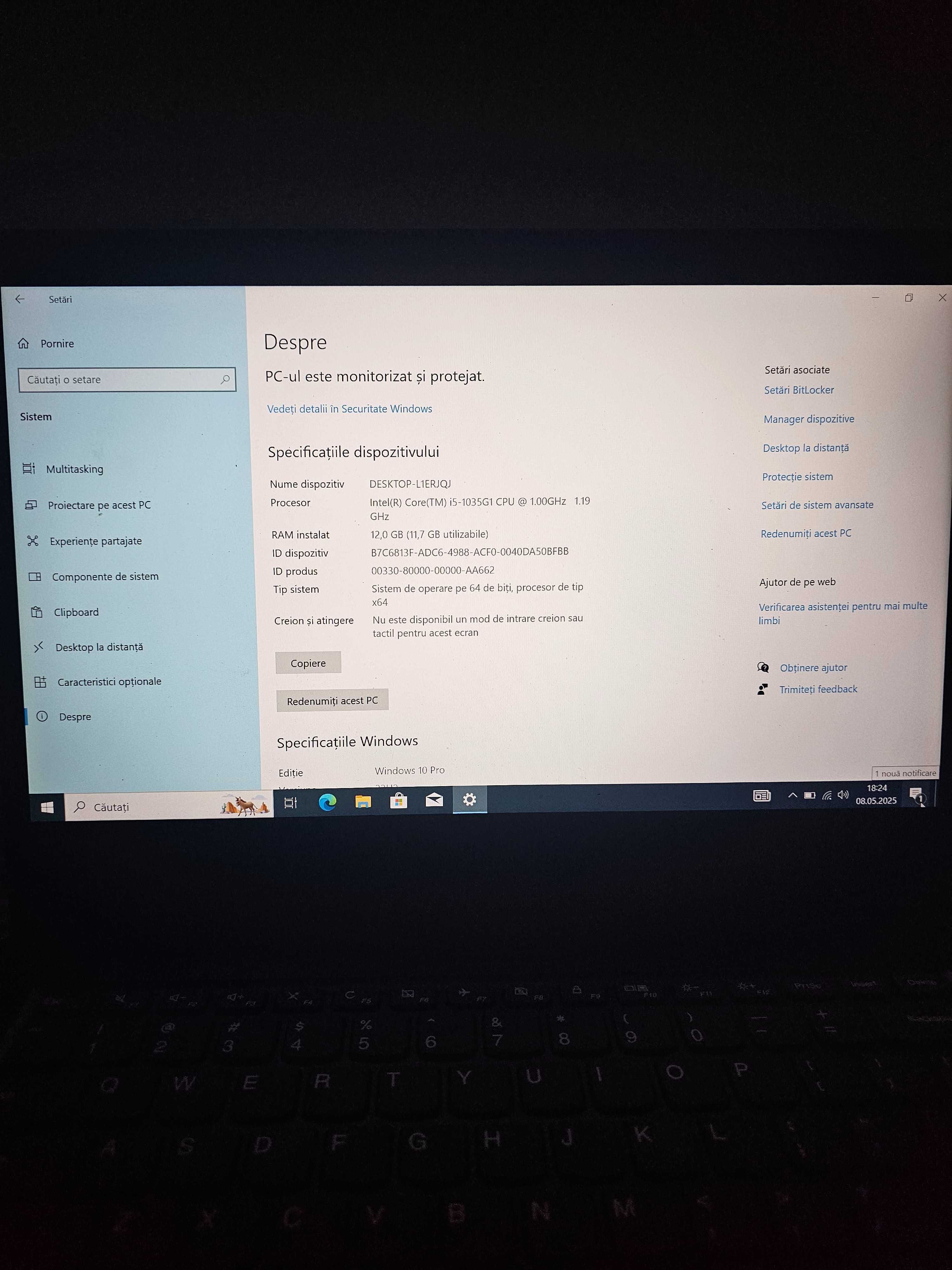 Vand laptop Lenovo
