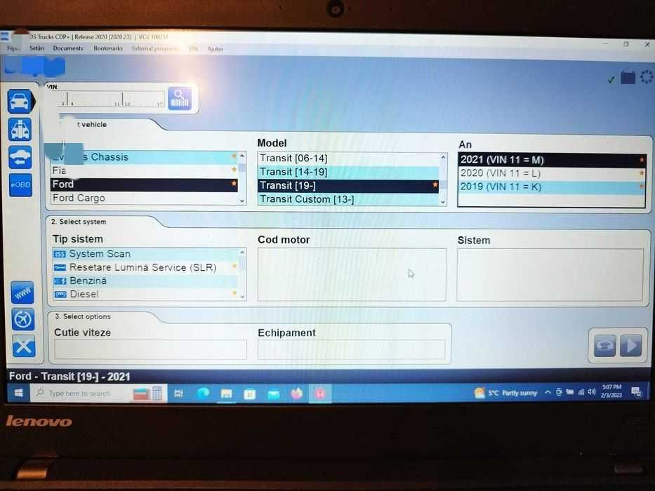 Tester auto fabricatie 2025 + Tableta Panasonic 10.1" Auto Lb Romana