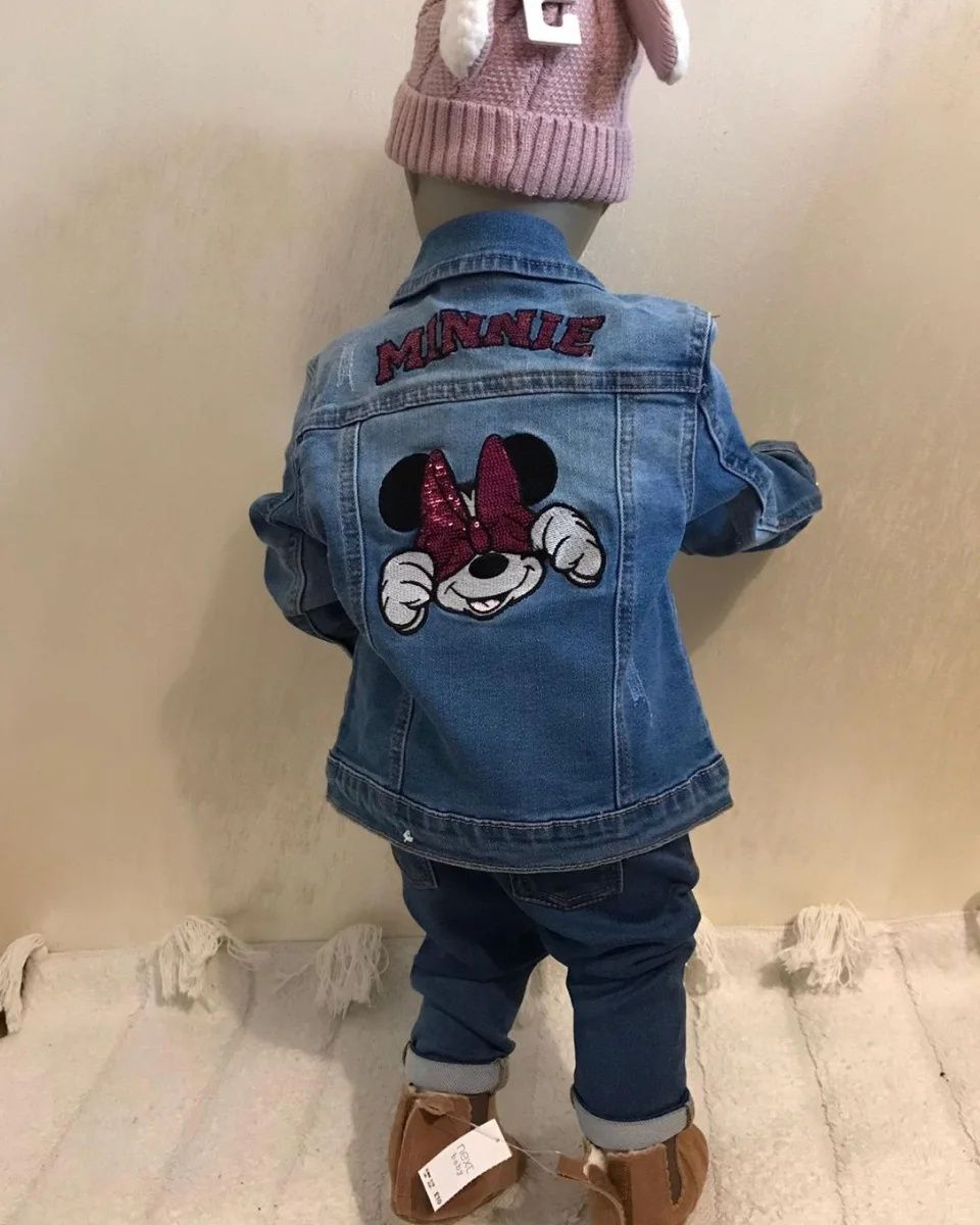 Geaca blugi Minnie 92 cm+ Blugi iepuras 74cm si 86cm