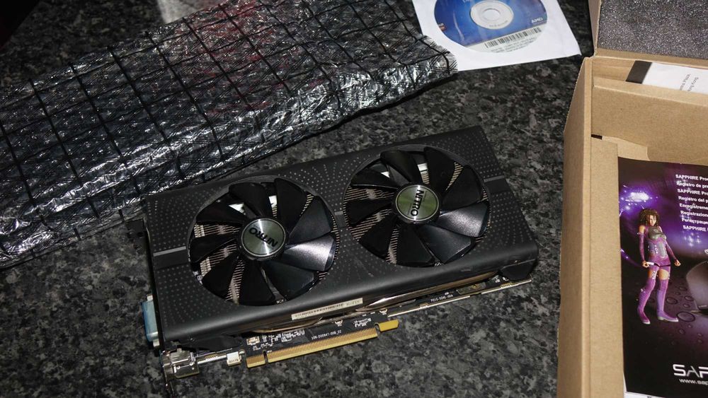 Placa video gaming Radeon RX480 OC Sapphire Nitro+ cu 8 Gb GDDR5