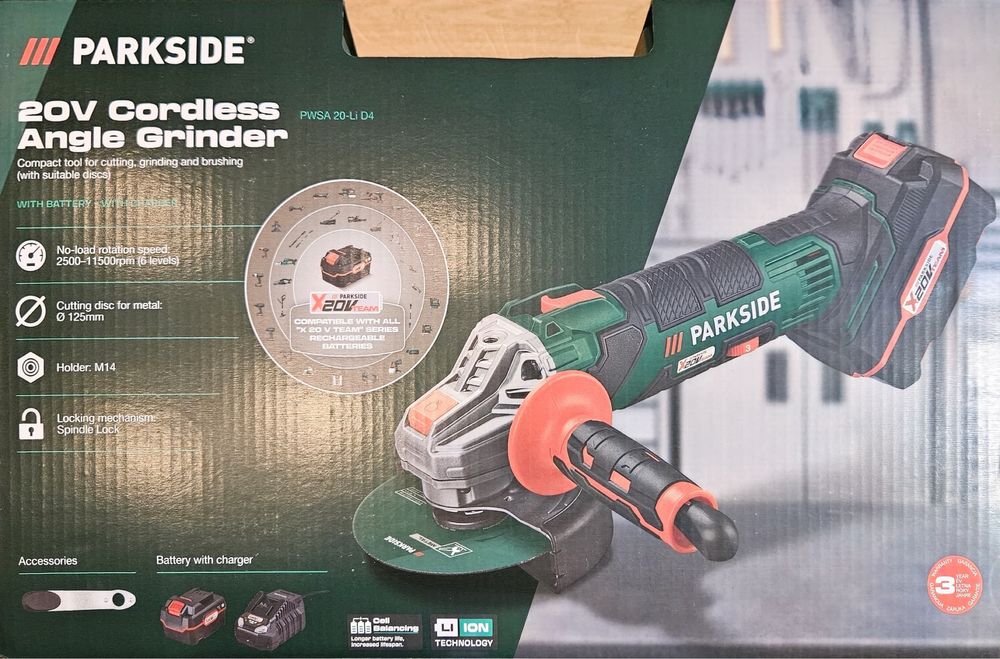 Polizor unghiular Parkside X20V