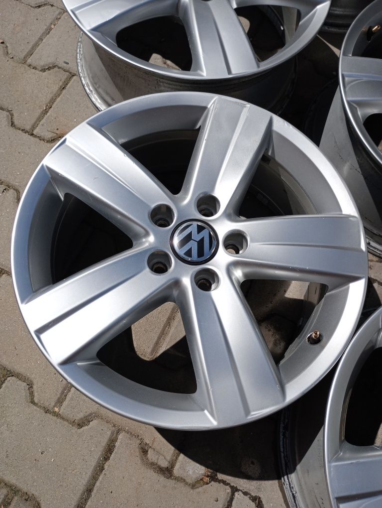 4 jante5x112 R17 originale w passat golf 5 6 7 plus Turan Sharan Caddy