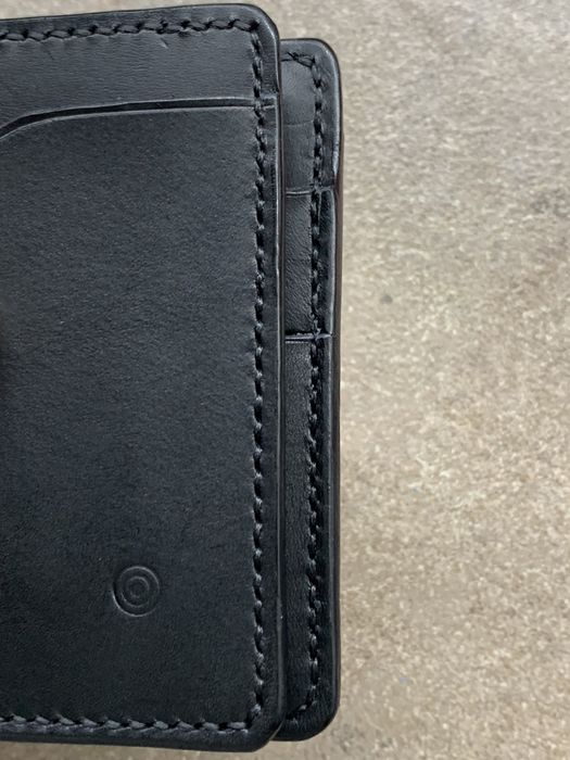 Vand portofel piele handmade verde, negru