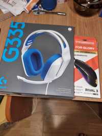 Casti logitech g335 Steelseries rival 3