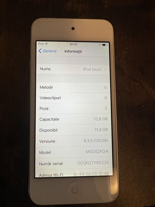 Ipod touch gen 5 a1421 16gb
