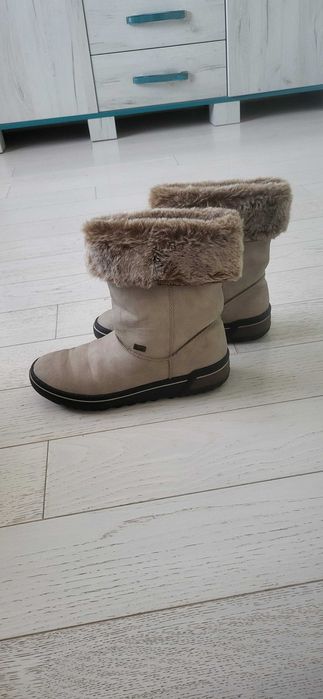 Cizme Rieker din piele sintetica si Cizme Rieker imblanite,dama,mar 39