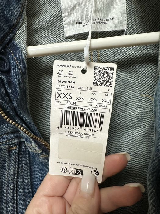 Geaca blugi ,marime XXS,Mango