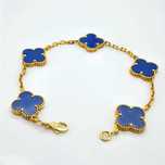 Золотой браслет в стиле Van Cleef & Arpels 750 пробы