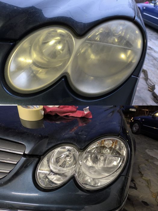 polish faruri + detailing interior