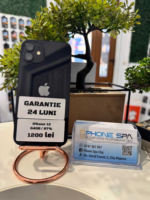 iPhone 12 64Gb 87% IN RATE- Din magazin,cu garantie!