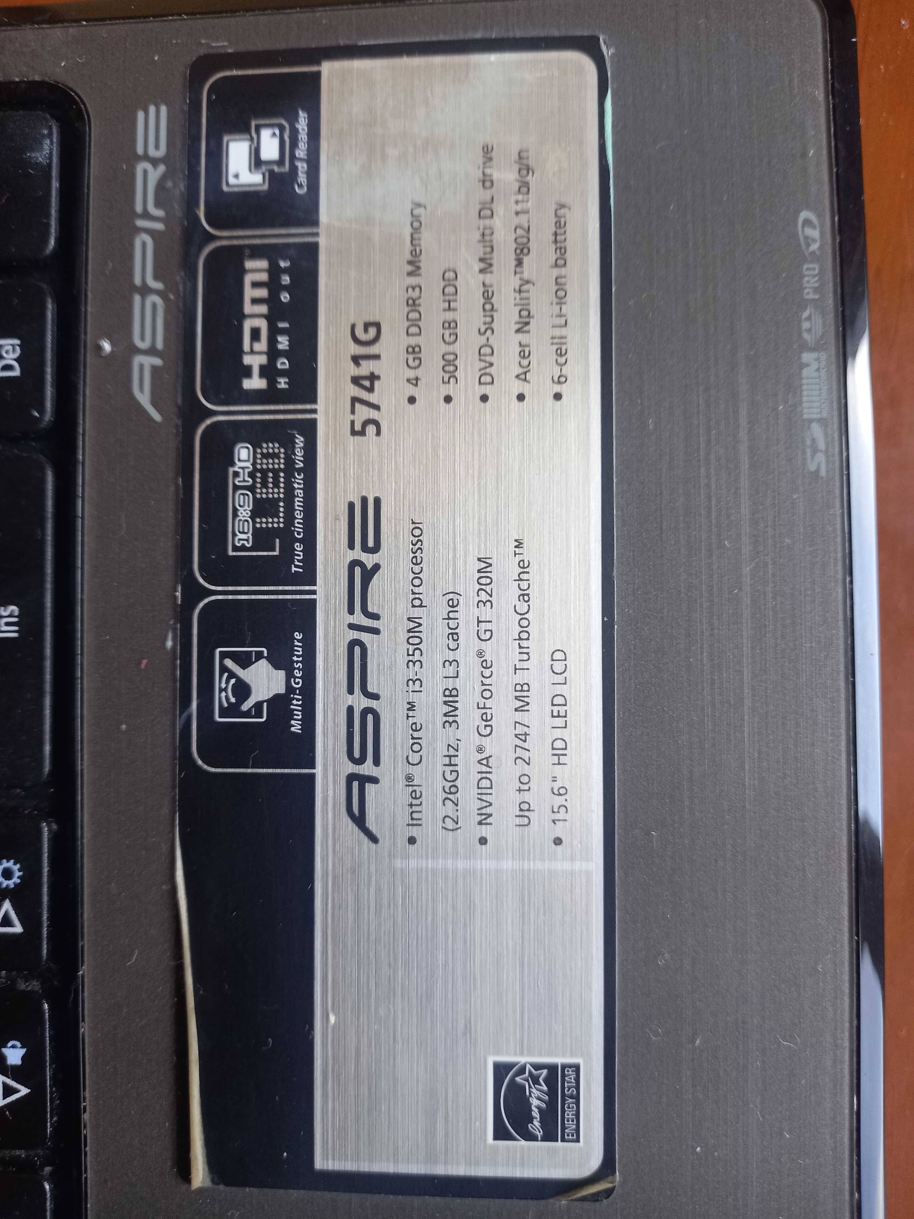 Acer Aspire 5741 модел NEW71