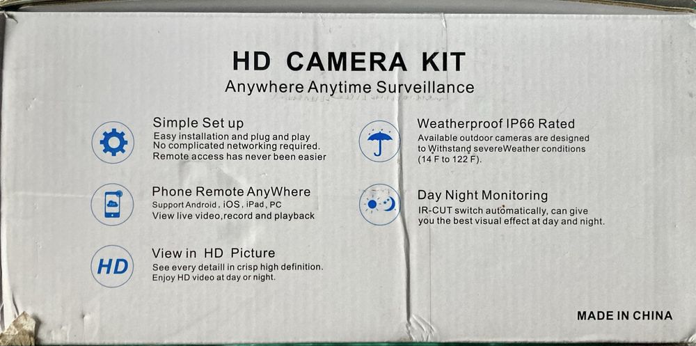 Sistem de supraveghere Anran 4 camere solar