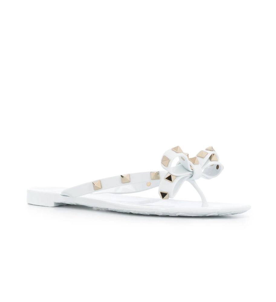 Чехли Valentino в бяло и бежово