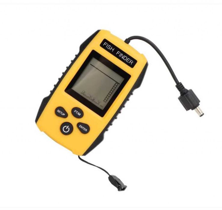 Преносим сонар за риболов с LCD екран и дълбочина до 100 м
