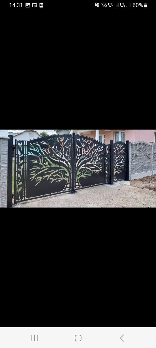 gardurui din fier forjat si banci