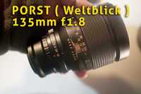 Obiectiv foto  tele PORST 135mm f1.8 + Angenieux, Kinoptik Tegea 5.7