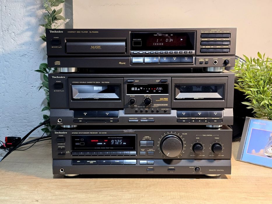 Linie audio TECHNICS, dublu deck, receiver ,cd player ,hifi vintage
