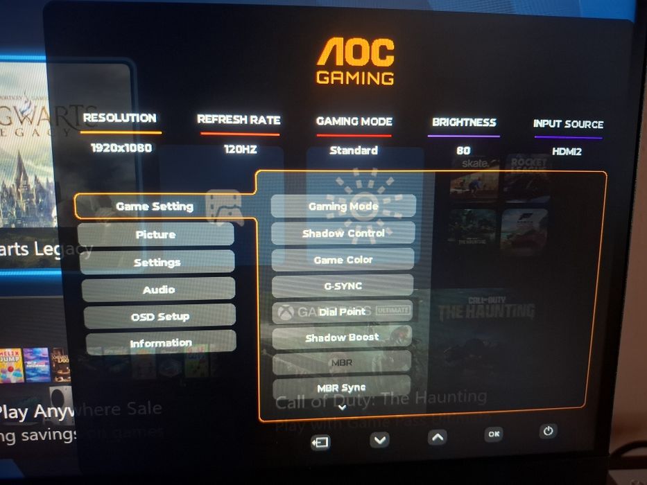 Monitor AOC  gaming