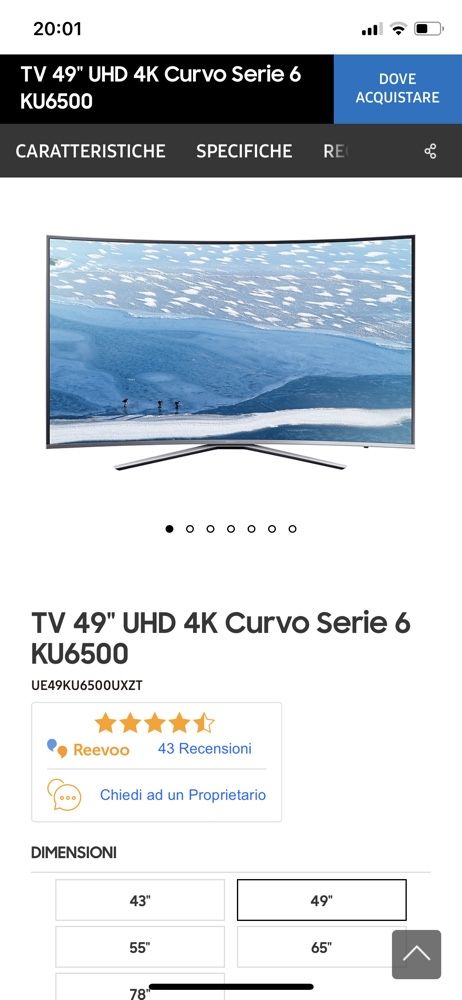 Samsung Curved 4k***Ecran Crapat***