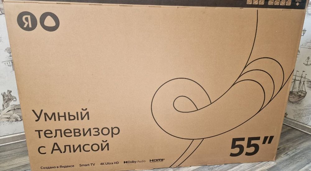 НОВЫЙ Yandex 140 см 4K smart tv телевизор