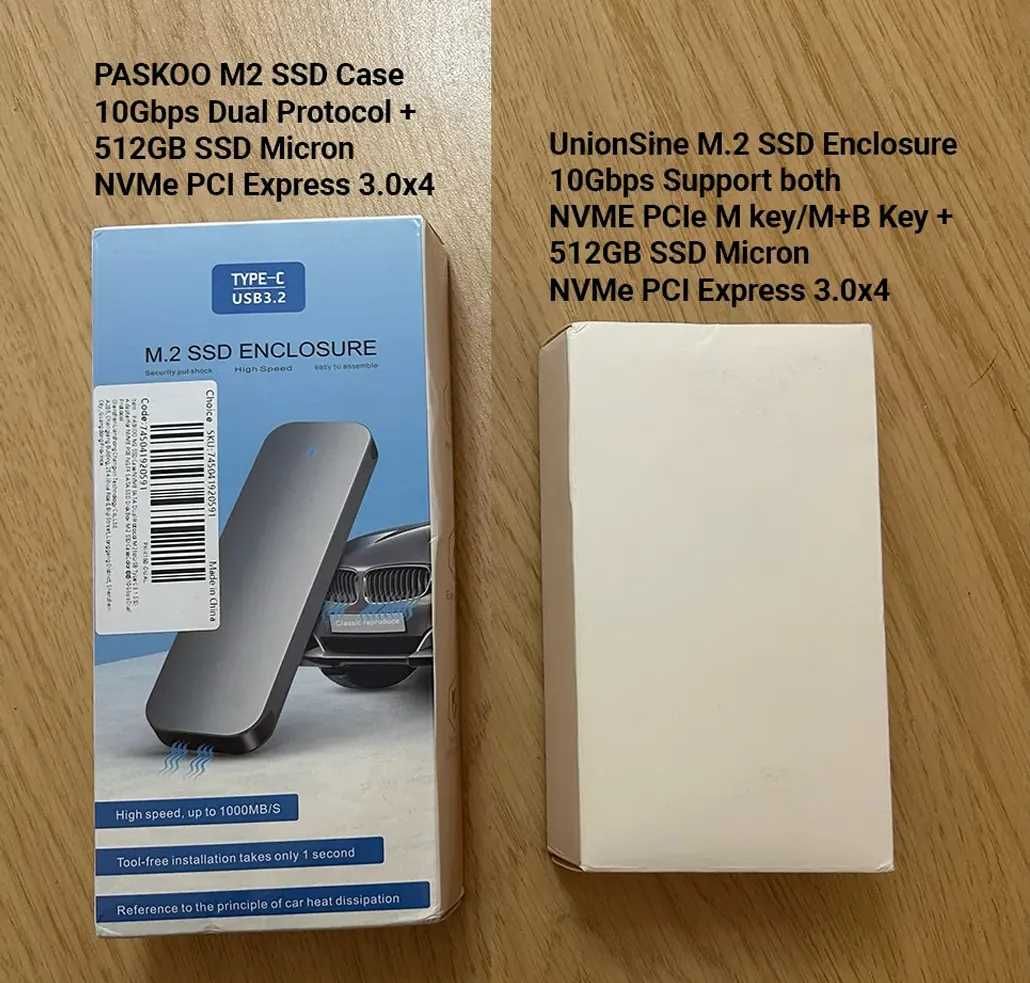 Нови външни SSD дискове 512GB M.2 NVMe – 10Gbps