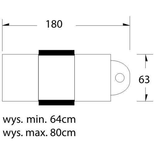 Стол за педикюр A 210C - черен/бял