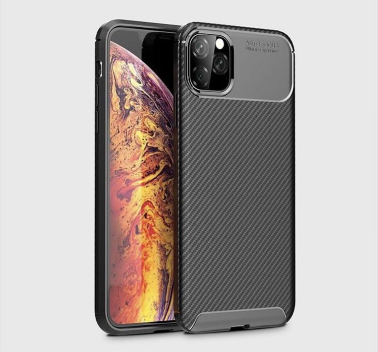 Iphone 11/12/13/14/15/16/17 PRO MAX PLUS AIR /16E Husa Carbon Neagra