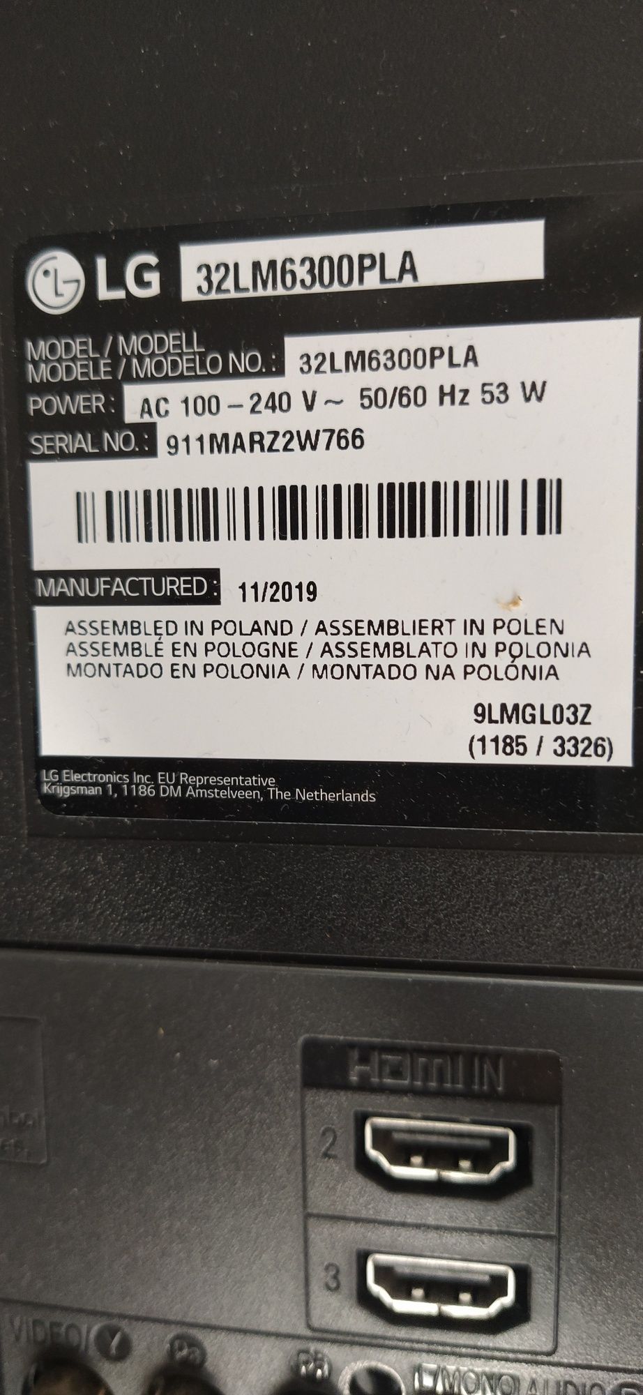 Smart tv Led LG 32LM6300PLA, piese