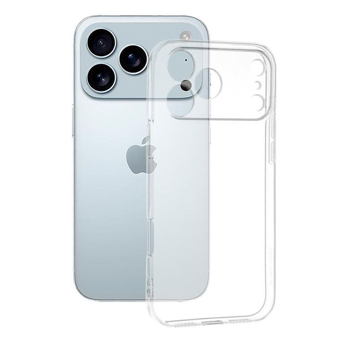 Techsuit clear silicone кейс за iphone 17 pro – прозрачен