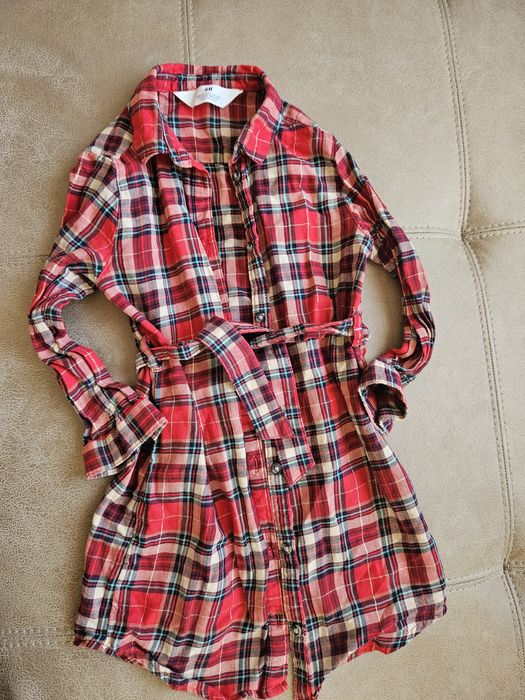 Детска коледна риза -рокля , размер 4-5г от HM