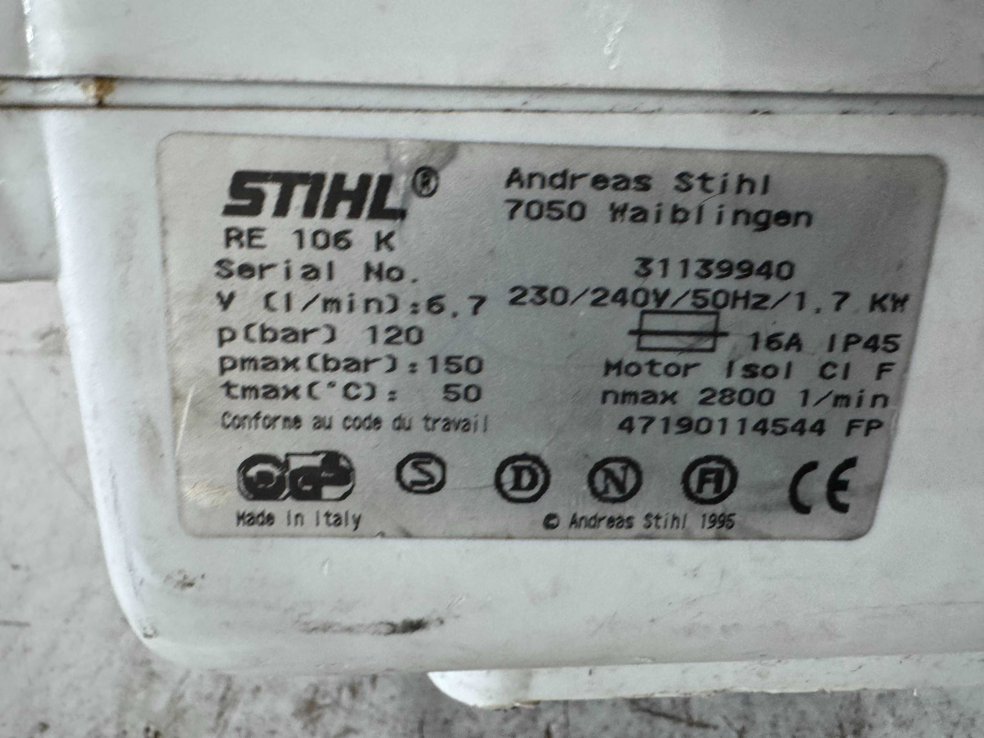 Водоструйка - STIHL RE 106 K