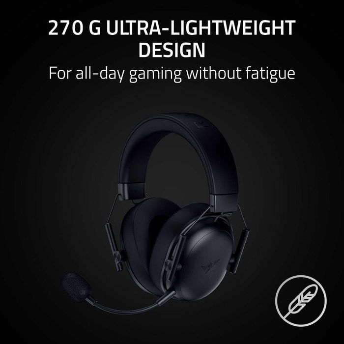 Razer BlackShark V3 X HyperSpeed Безжични слушалки, ултра леки 270 гр