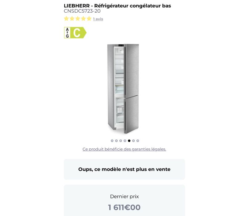 Combina frigorifica Liebherr CNSDC5723-20