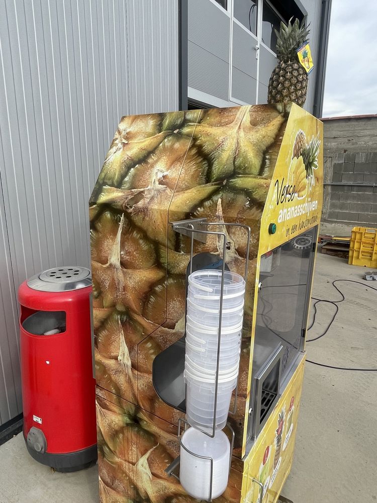 Професионална машина за рязане на ананас!