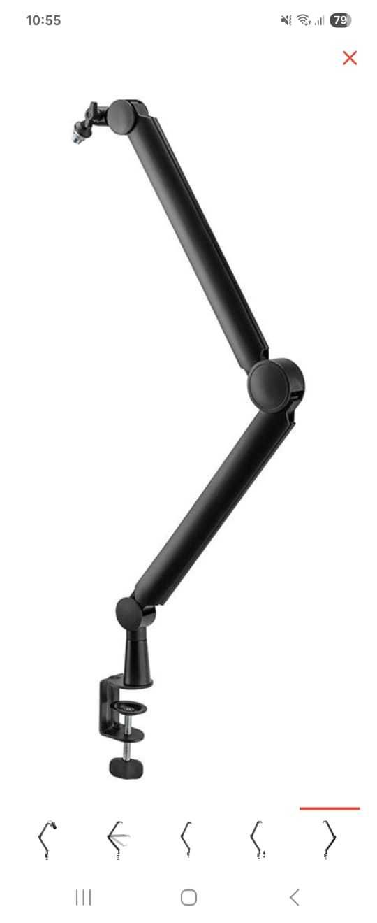 микрофон HyperX Quadcast S плюс стойка Brateck