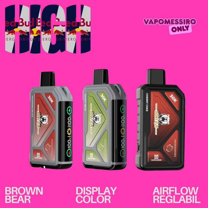 SET 3 Bucati Vape Vapomesi Brown Bear Premium Quality