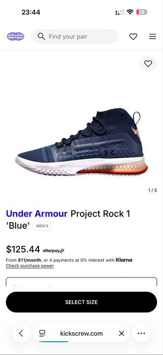 Under armour project rock 45