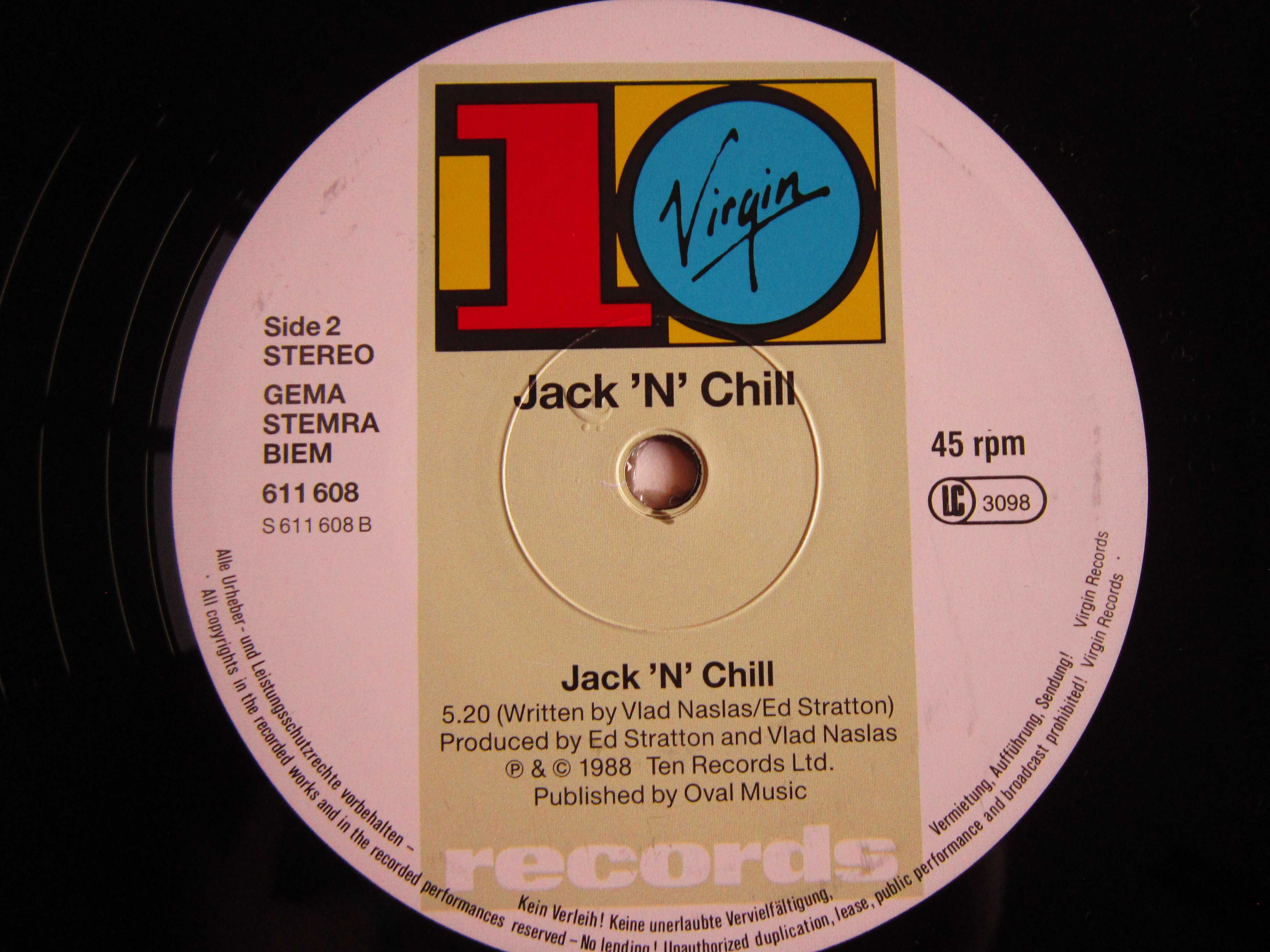vinil Jack 'N'Chill -Beatin' The Heat (electronic,house)W.Germany 1988