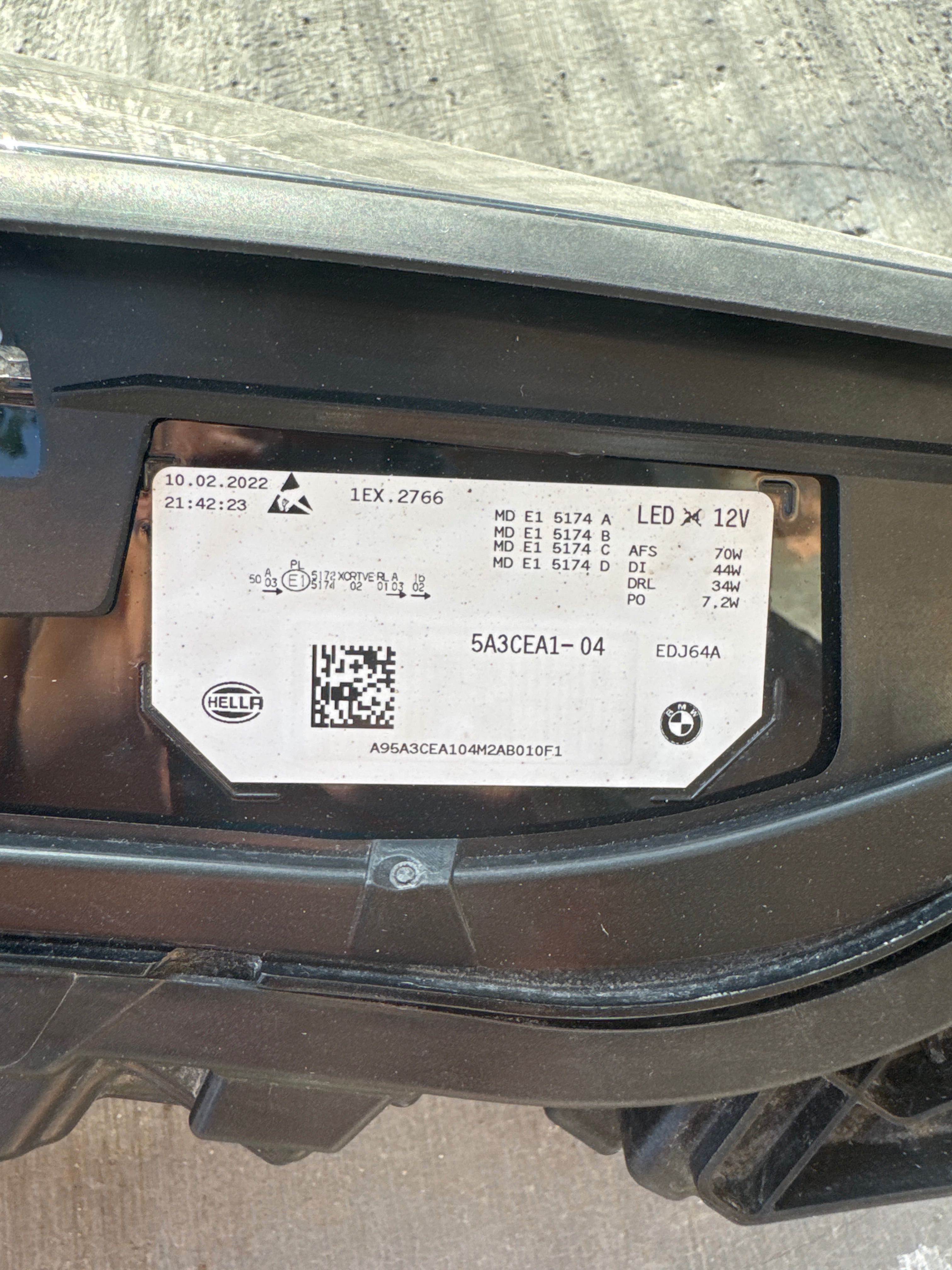 Фар за BMW IX M60 laser ляв