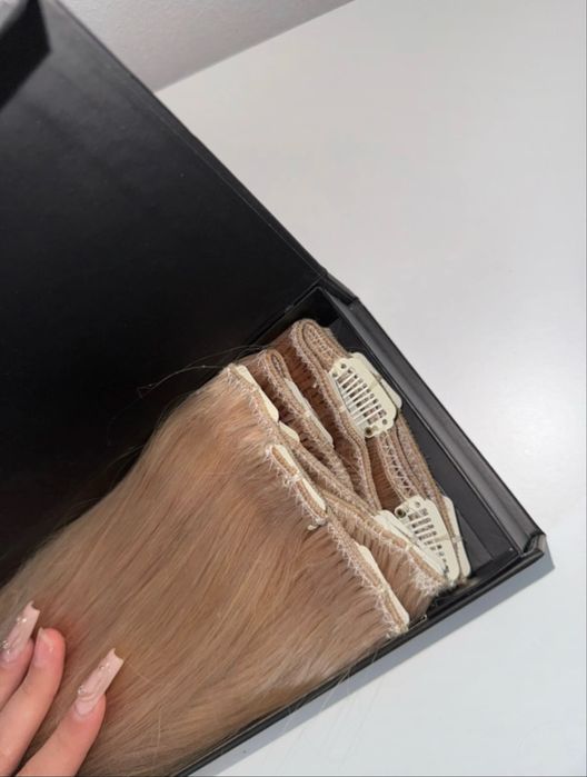 Extensii Par natural Clip-on Vanilla Blonde