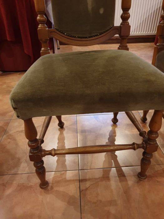 Scaune jilt din lemn 6 buc