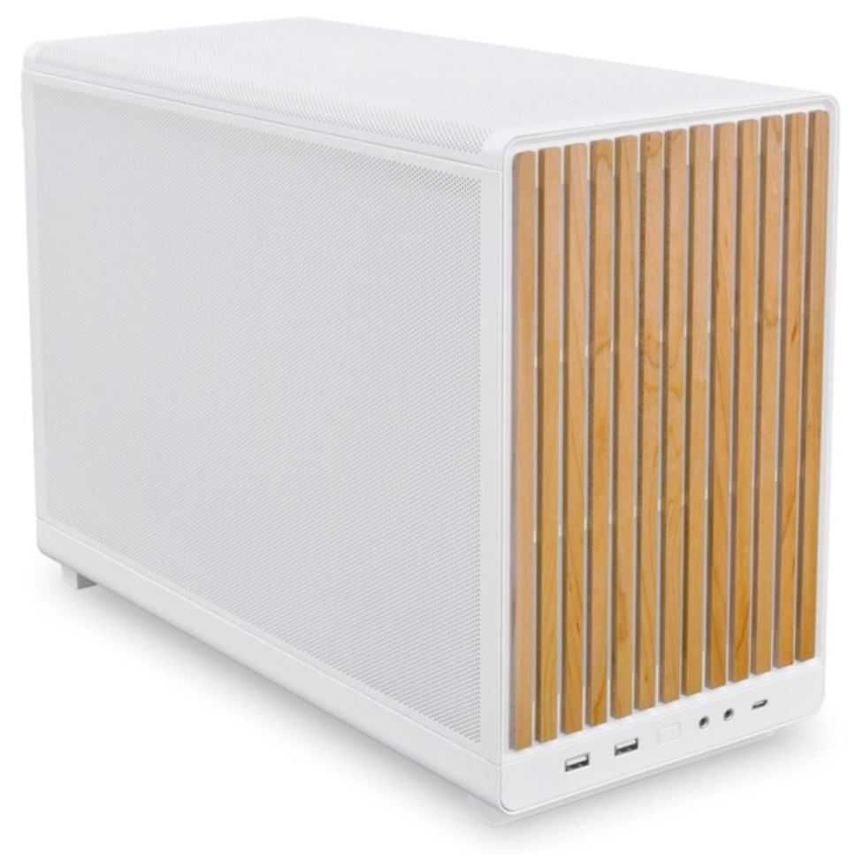 Carcasa Lian Li DAN A3 mATX Wood Edition White, Micro-ATX + accesorii