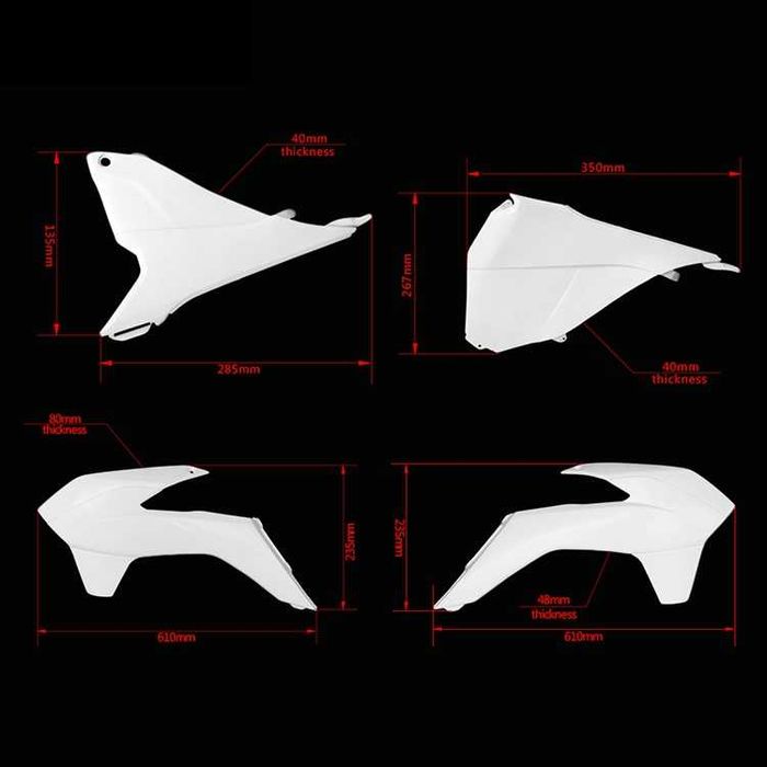 Комплект пластмаси за KTM SX XC 125-300cc - 13-16 година