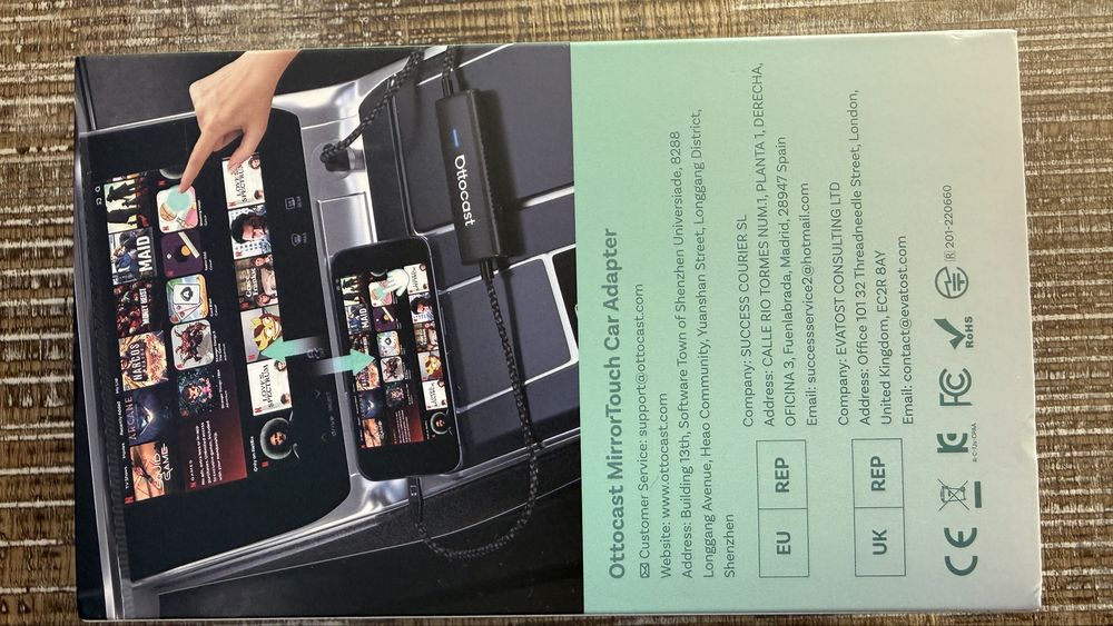 Mirror Touch Wireless CarPlay Adapter