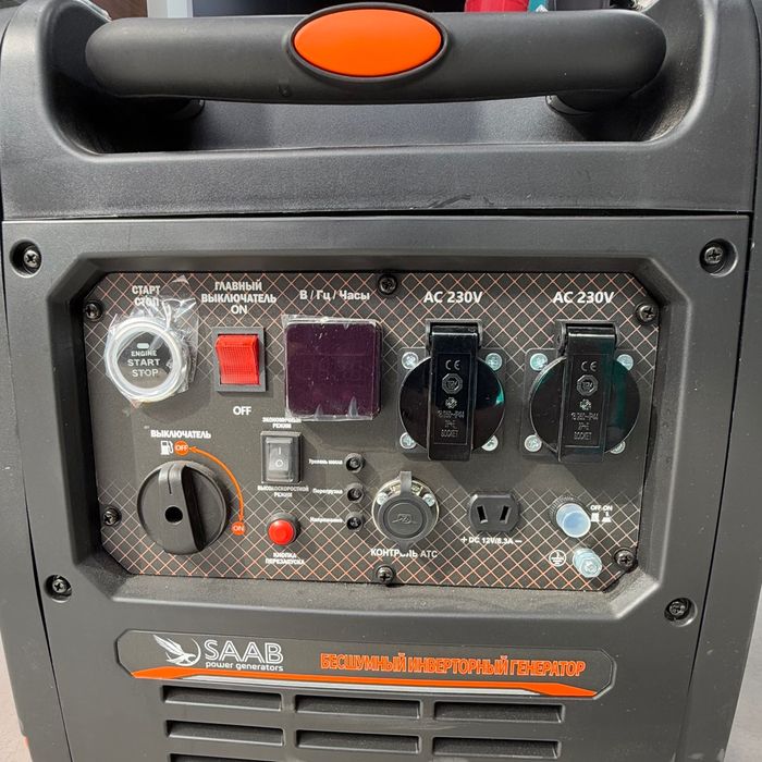 Бесшумный инверторный генератор (dvejok) SAAB S7500L-ATS