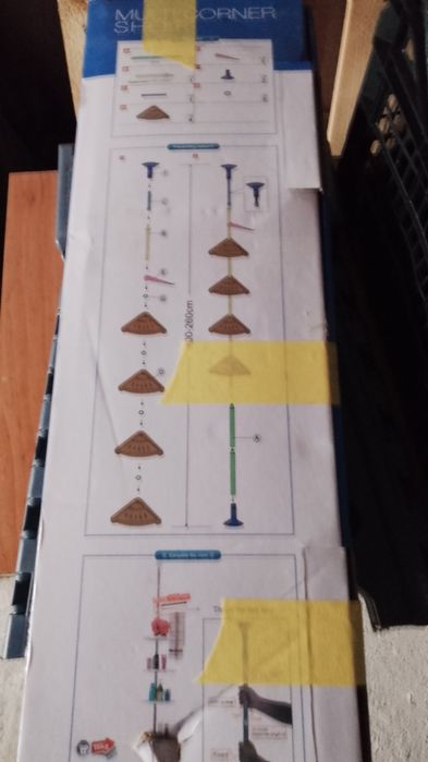 Ъглова етажерка за баня