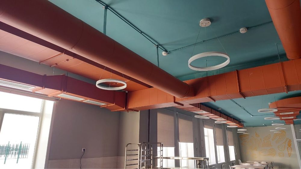 Монтаж и установка системы вентиляции, зонты вытяжки и прочее