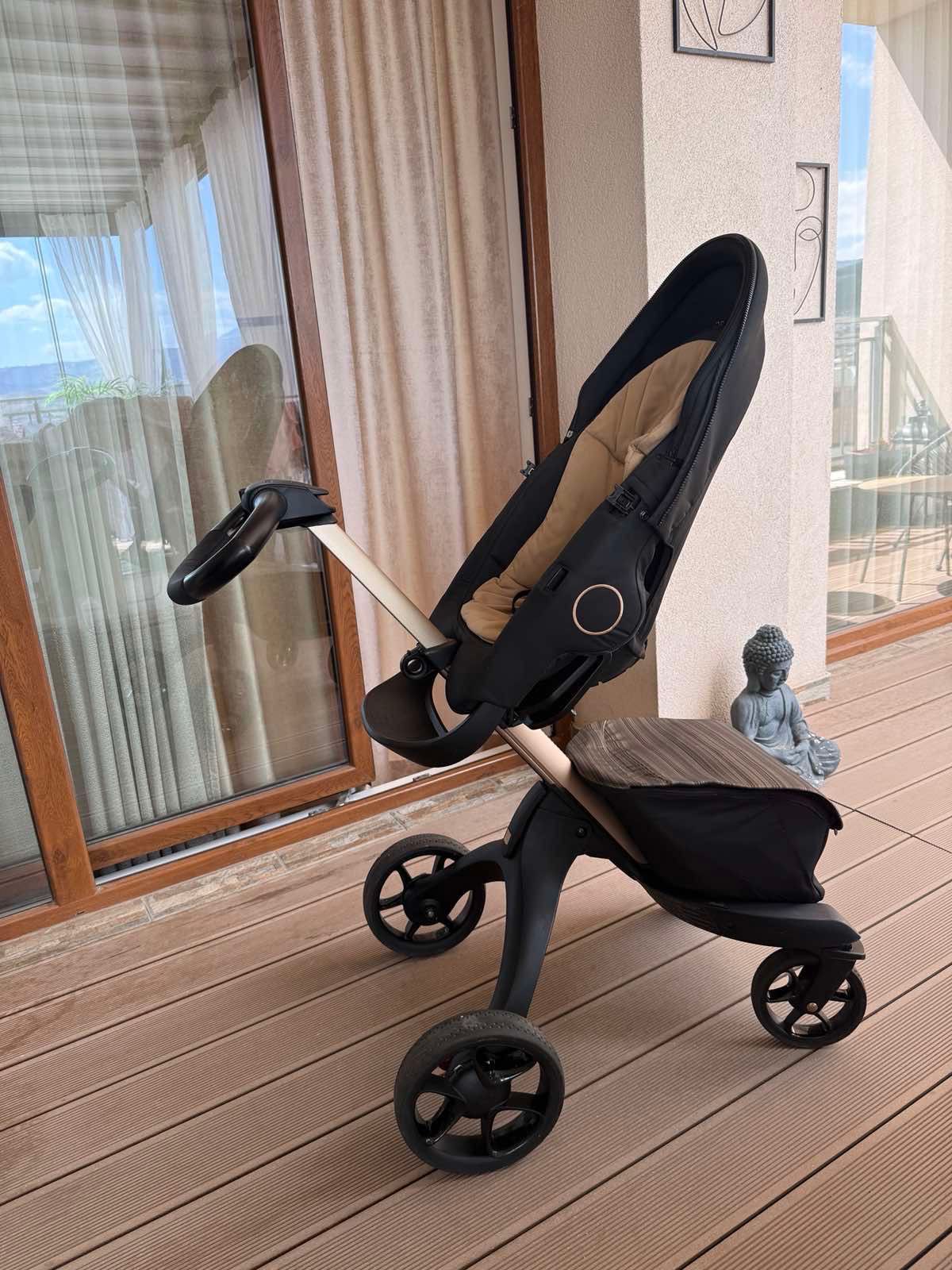 Детска количка Stokke Xplory X Limited Edition gold black