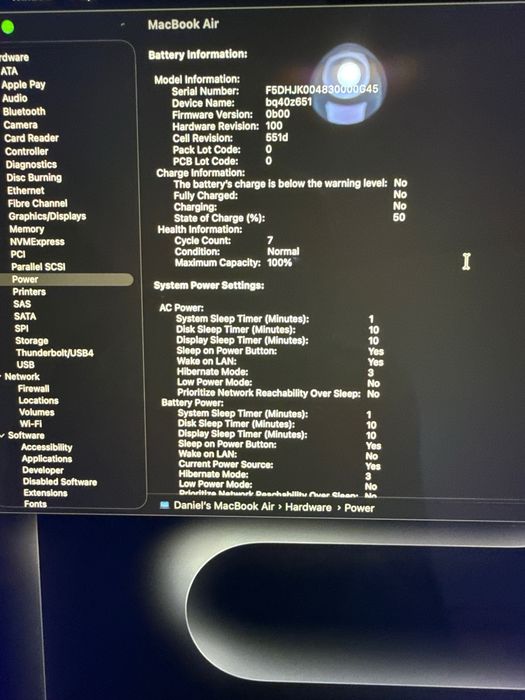 Macbook air M4 16 ram 256 ssd